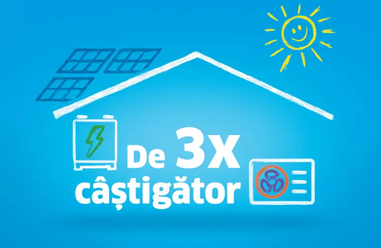 Câștigă de 3X cu pachetele Thermo Hybrid cu pompă de căldură!