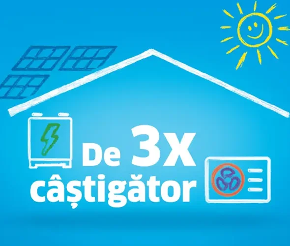 Câștigă de 3X cu pachetele Thermo Hybrid cu pompă de căldură!